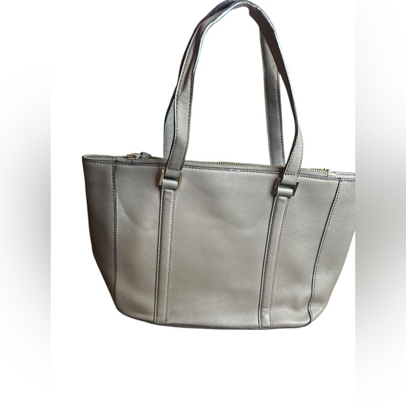 Kate Spade saffiano Loden Newbury Lane Tote Shoulder Bag LIGHT GRAY (30000 - Picture 4 of 7